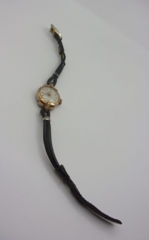 1950's Lanco 15 Jewel Manual Wind Gold Plated Stainless Steel Ladies Cocktail Watch
