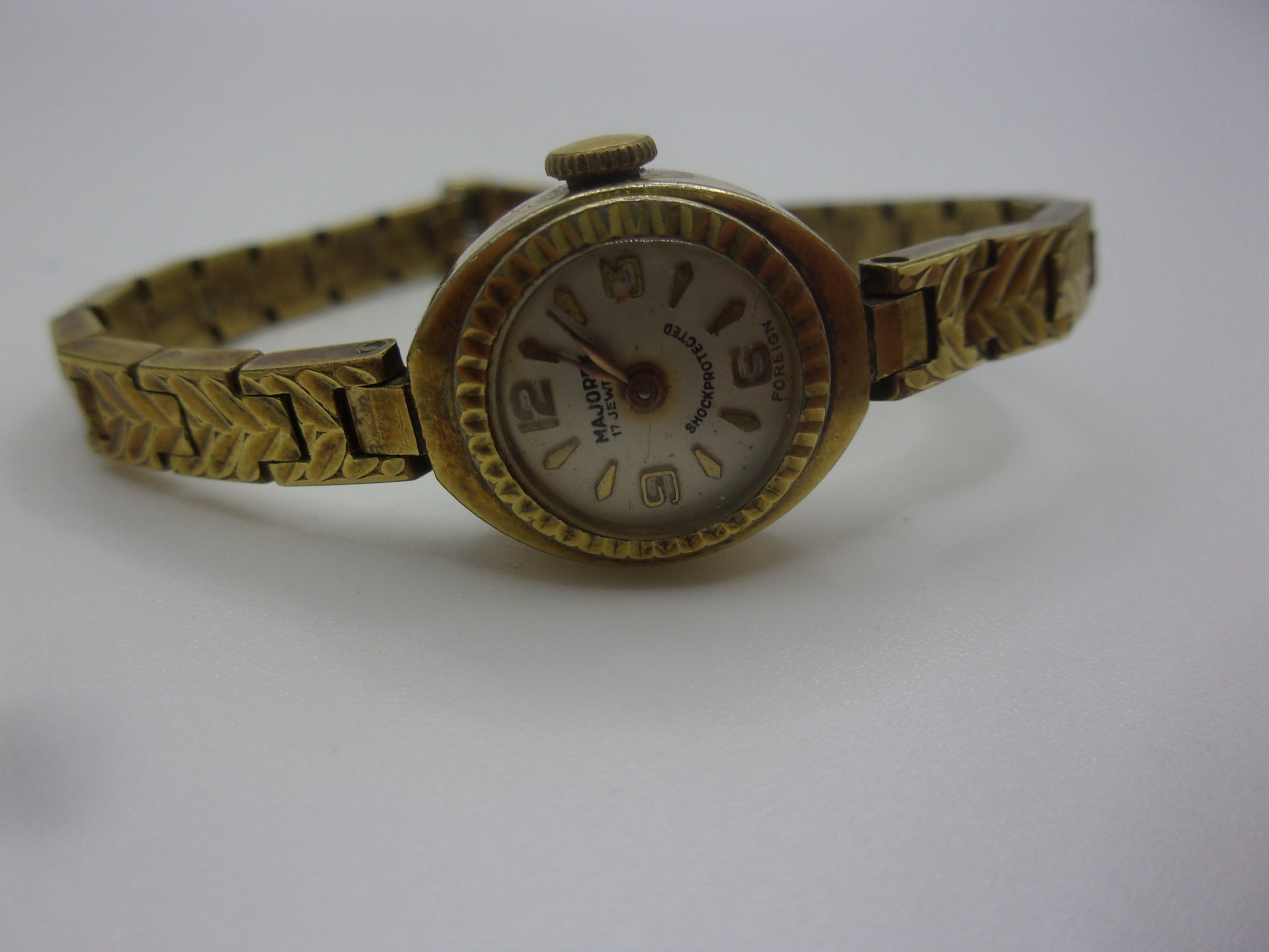 1960's Majorex 17 Jewel Manual Wind Rolled Gold Stainless Steel Ladies Cocktail Watch - Image 5
