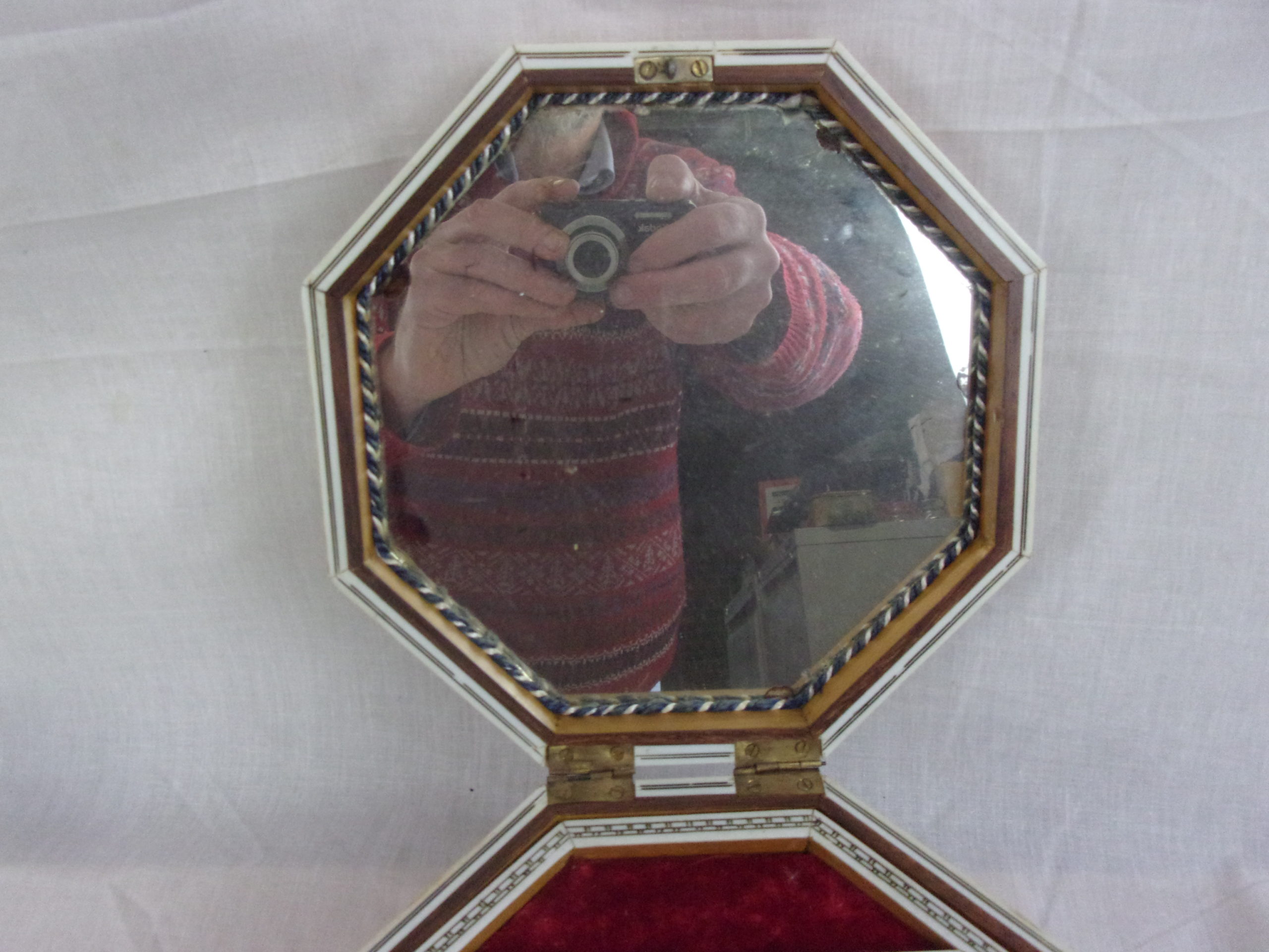 19th Century Fruitwood & Ivory Inlaid Jewelry Box - Image 7
