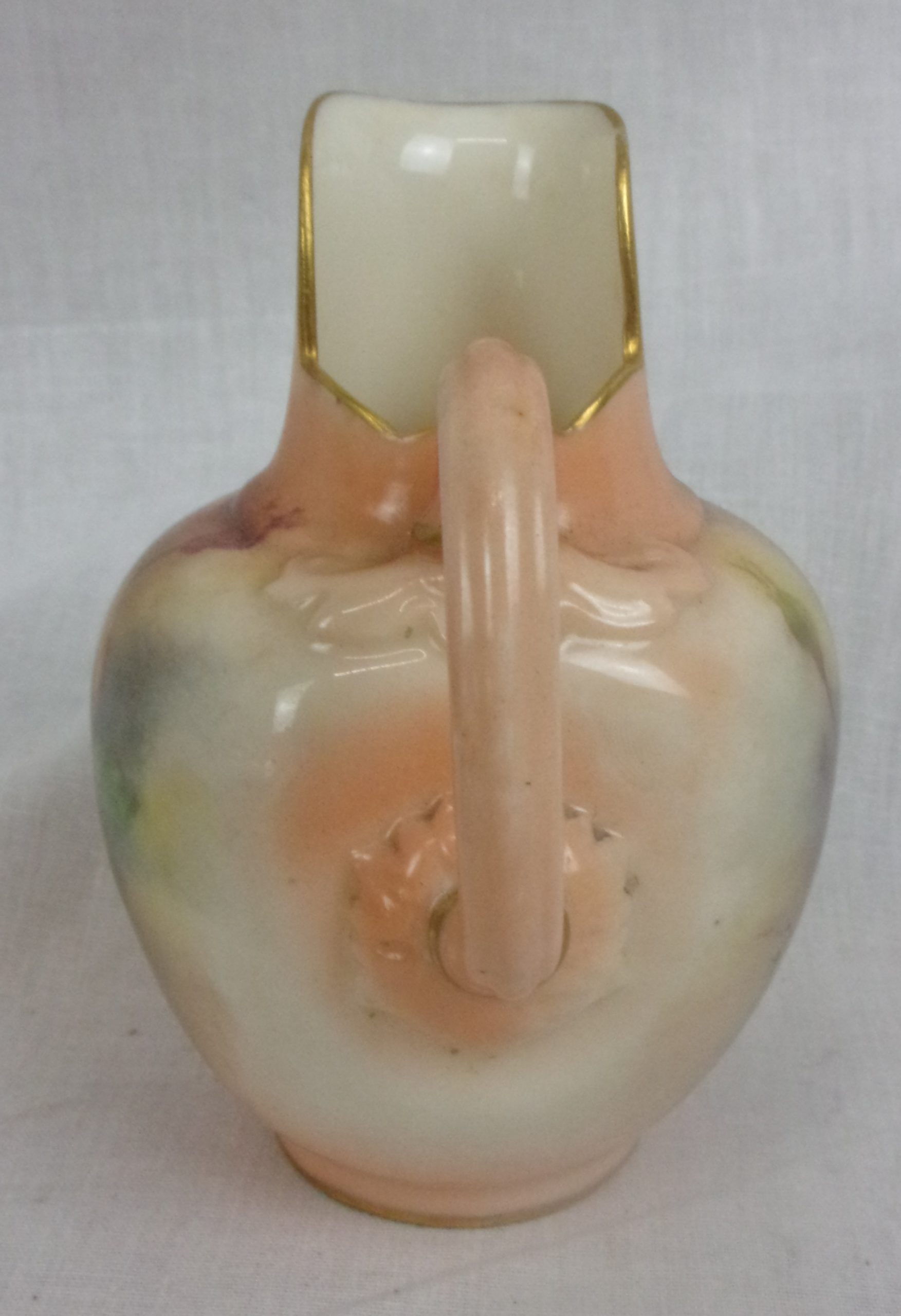 Pair Of 1897 Blush Ivory Royal Worcester Rose Decorated Vases - Image 10