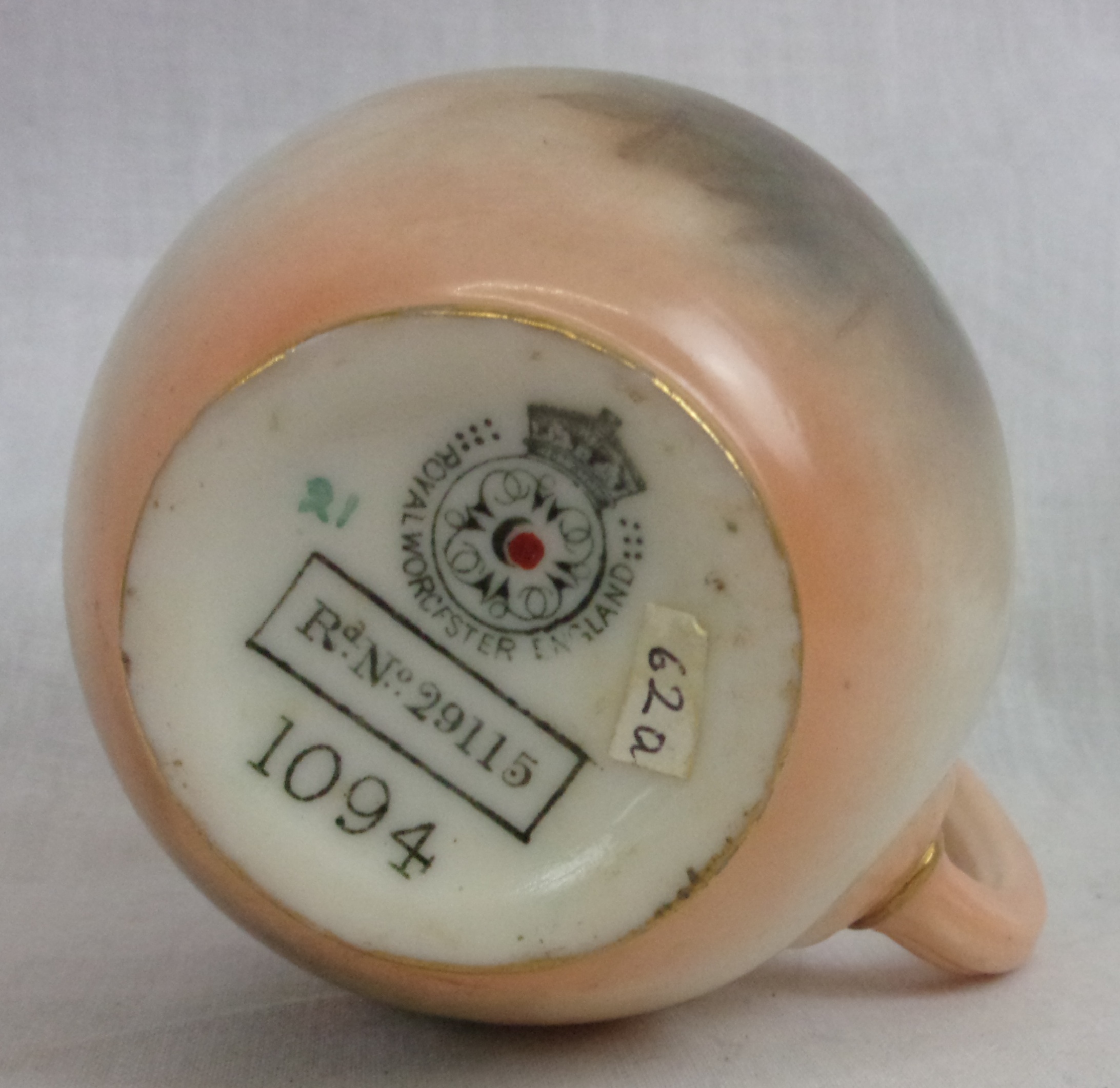 Pair Of 1897 Blush Ivory Royal Worcester Rose Decorated Vases - Image 8