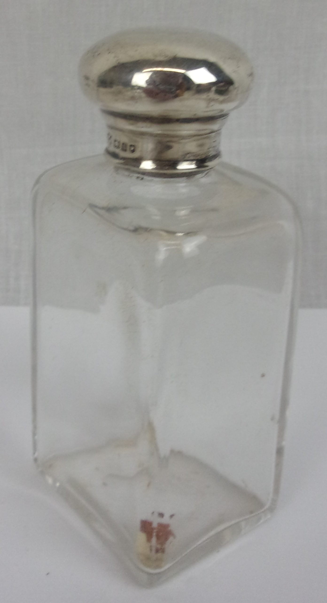 London 1923 Silver Topped Cut Glass Jar