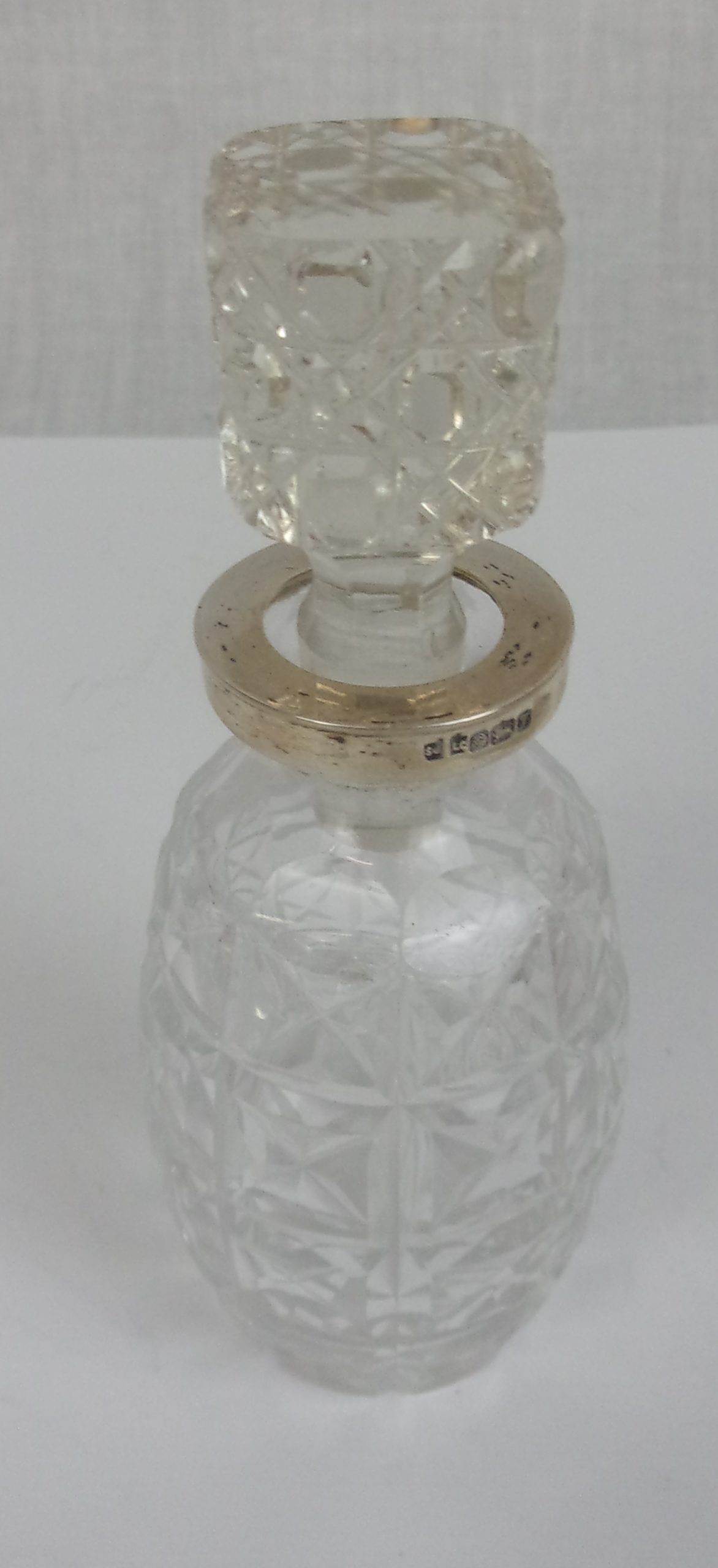Sheffield 1893 Silver Topped Perfume Bottle