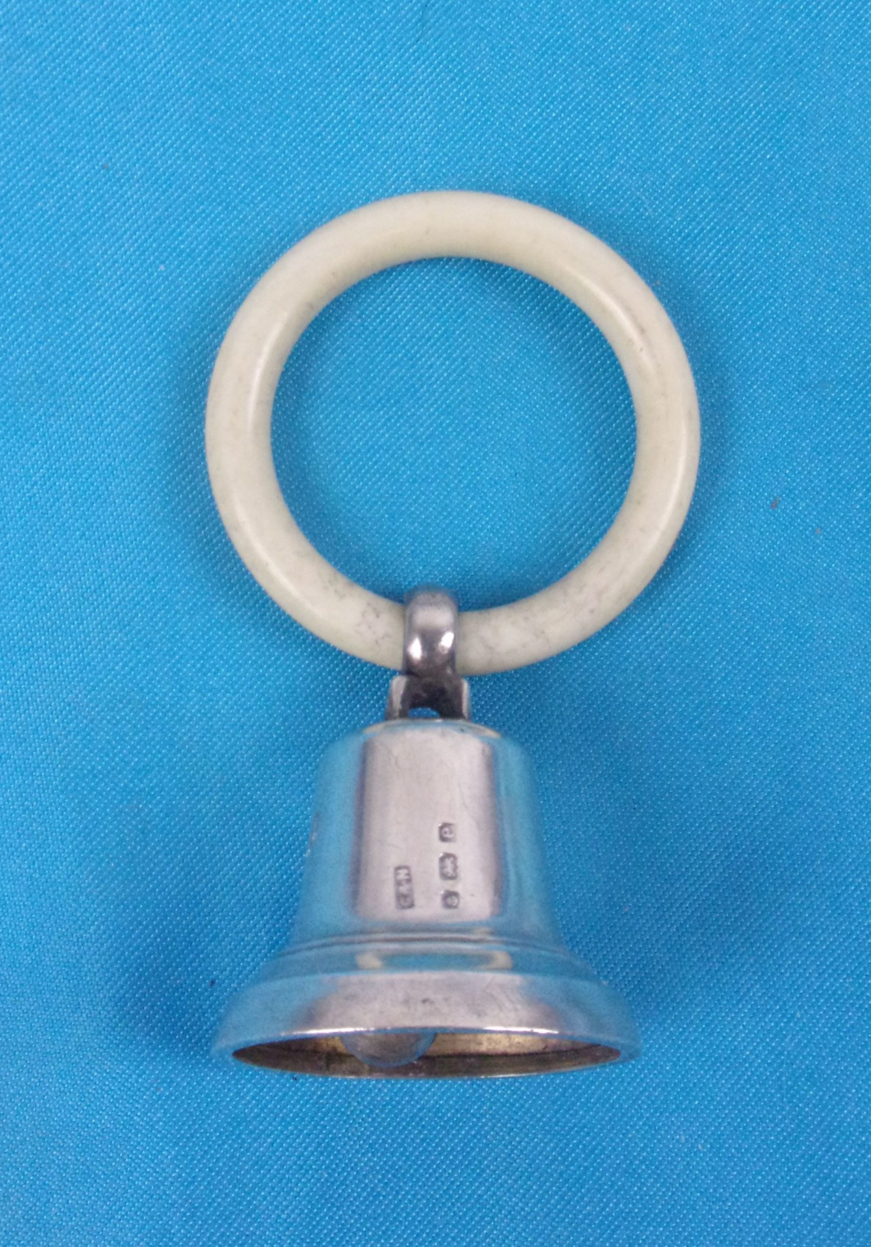 Birmingham 1904 Silver And Ivory Baby Rattle By Crisford & Norris Ltd.