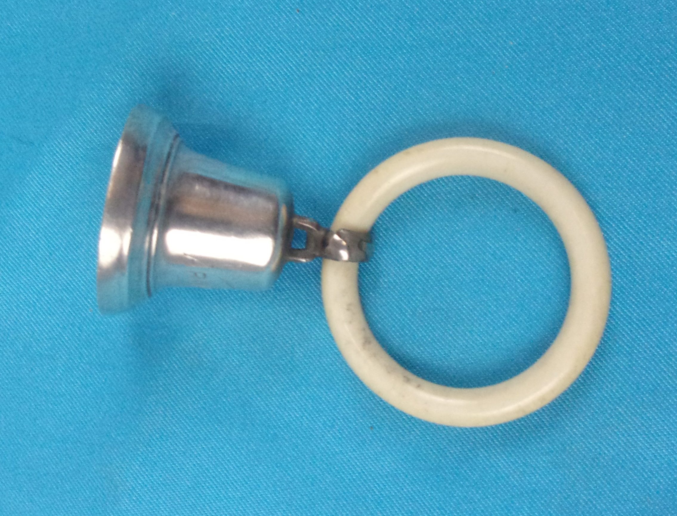 Birmingham 1904 Silver And Ivory Baby Rattle By Crisford & Norris Ltd. - Image 5