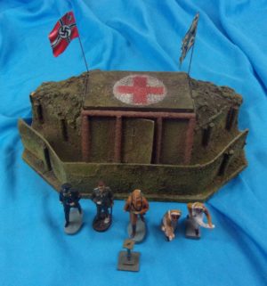 German Lineol Model 508 S.A. Field Hospital With Flags And Figures