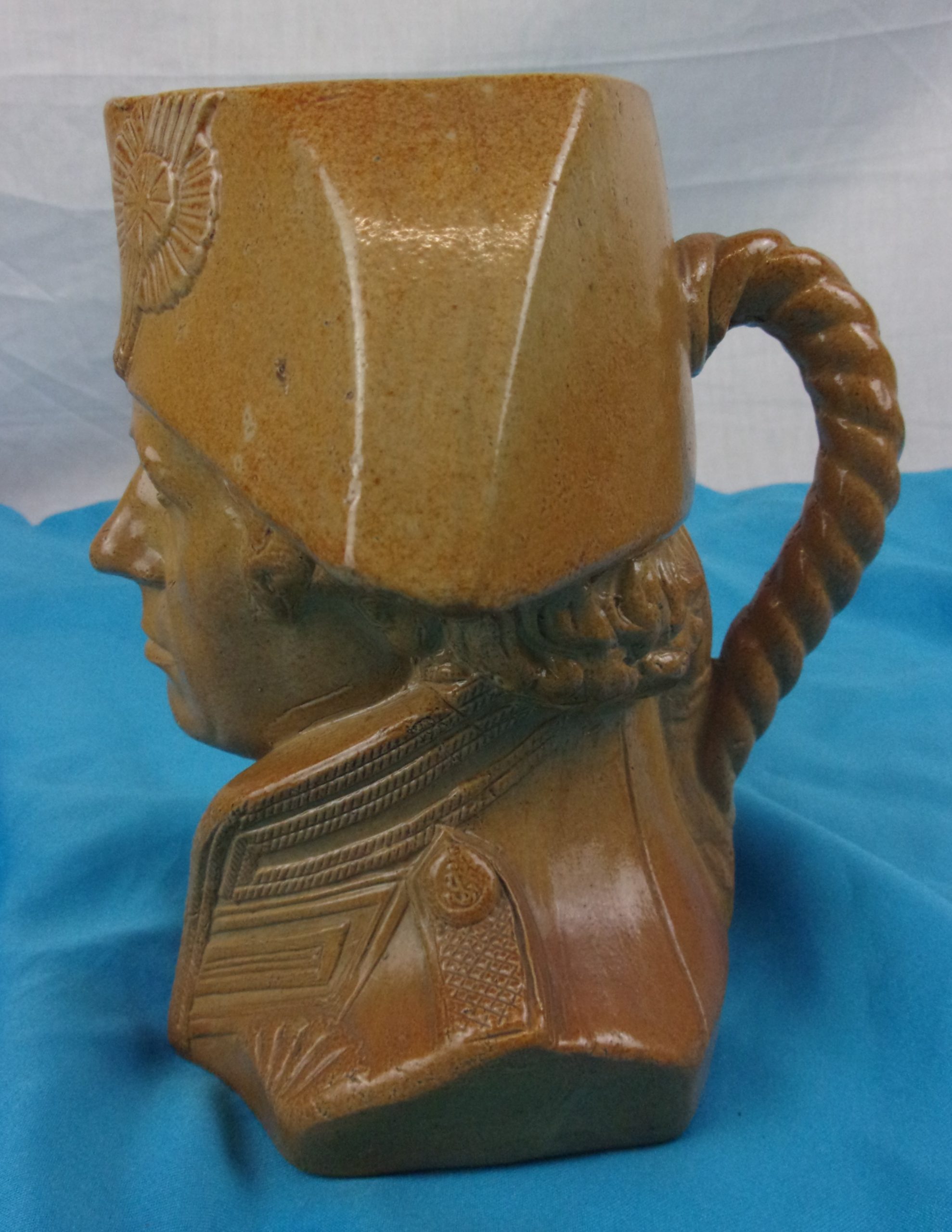Circa 1830 Doulton And Watts Smaller Sized Nelson Salt Stoneware Jug - Image 3