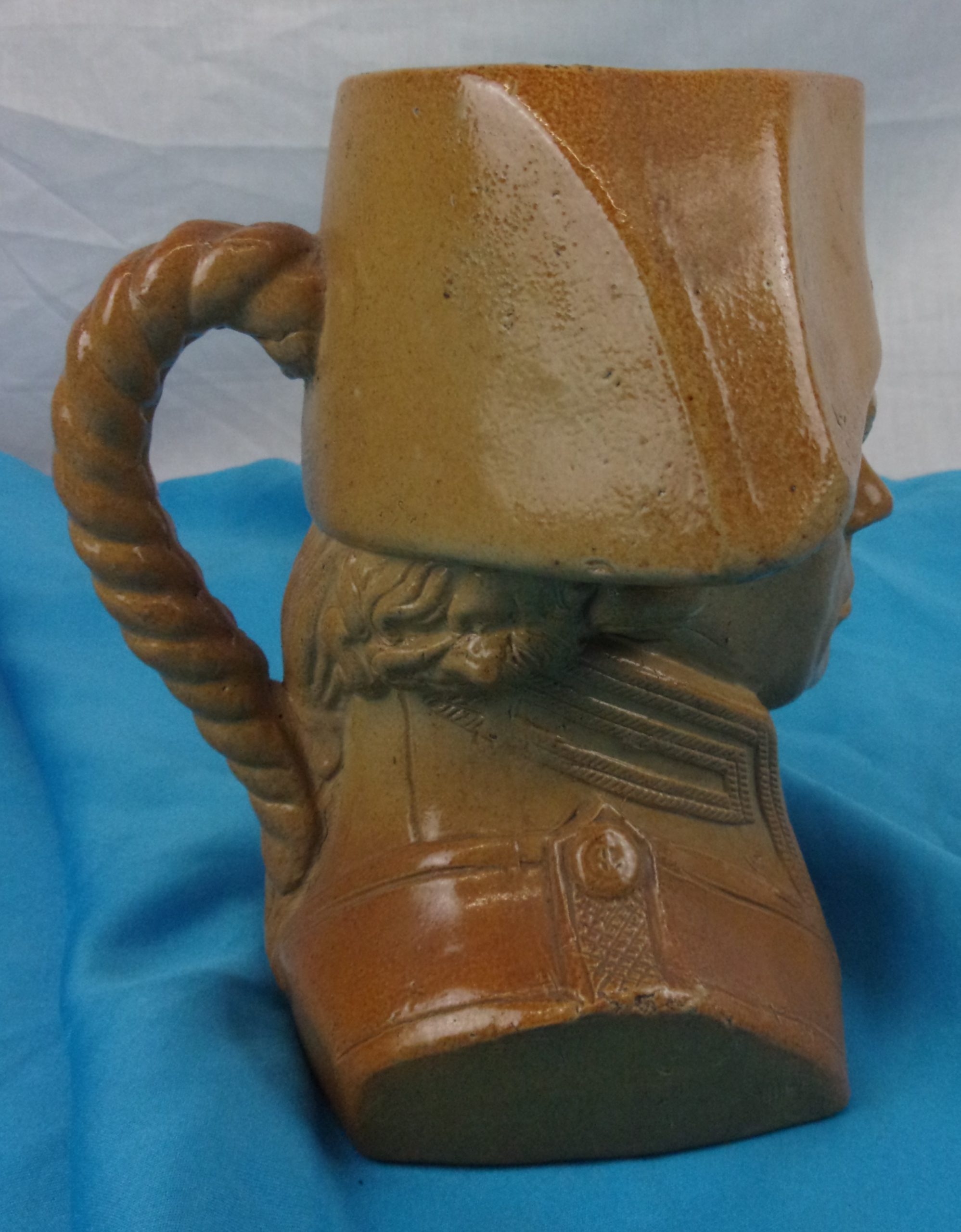 Circa 1830 Doulton And Watts Smaller Sized Nelson Salt Stoneware Jug - Image 5