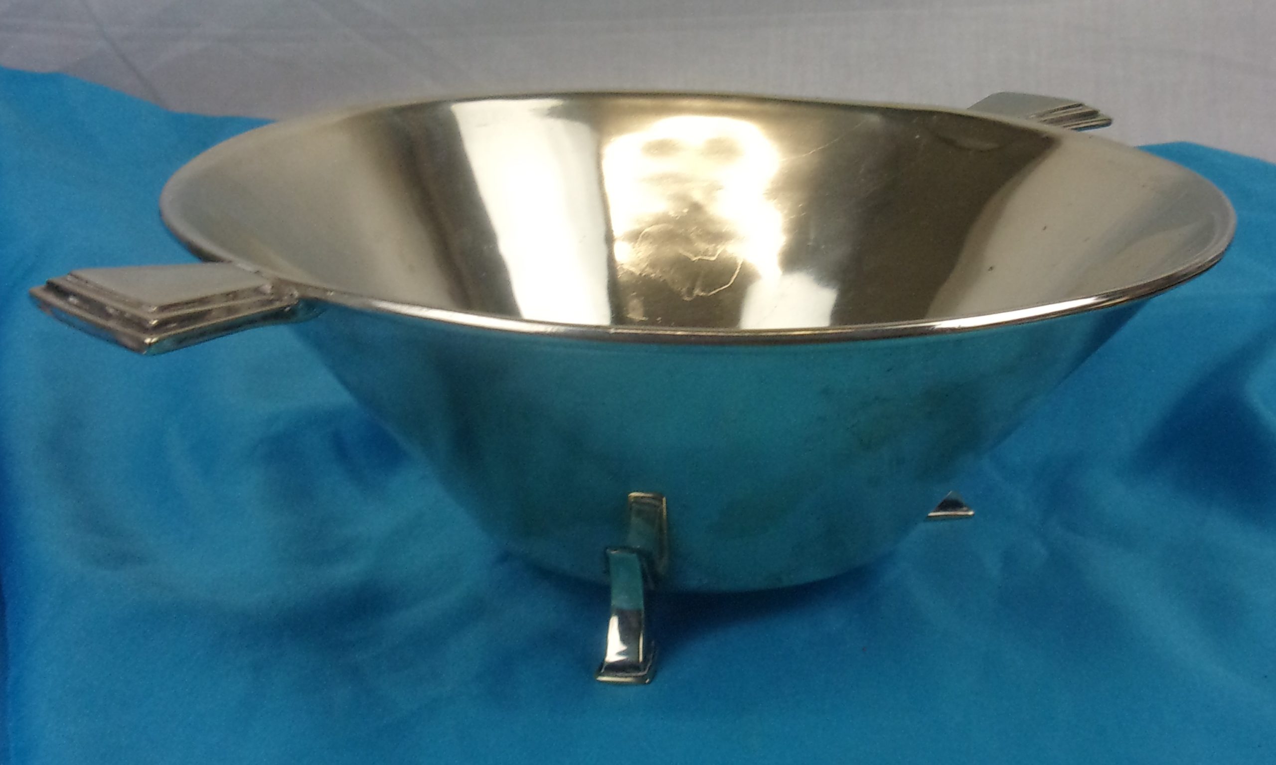 Silver Plated Art Deco Bowl By Dawson & Co. - Image 4