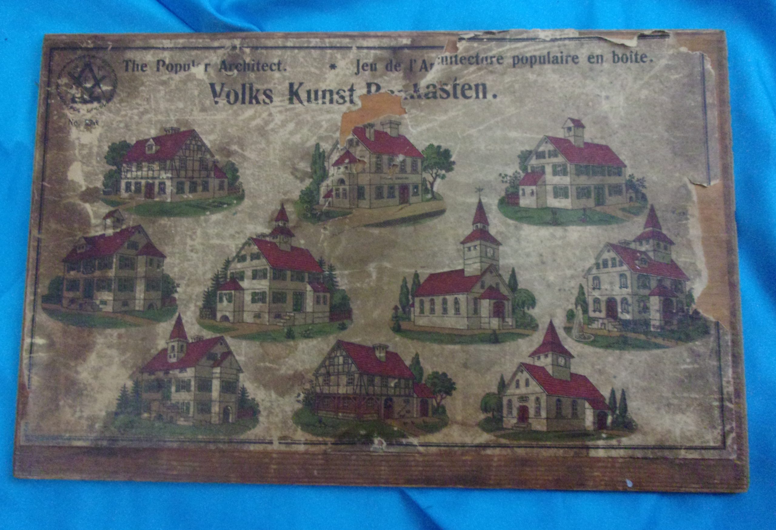 Early 20th Century French SFF Boxed Set Of Building Blocks - Image 2
