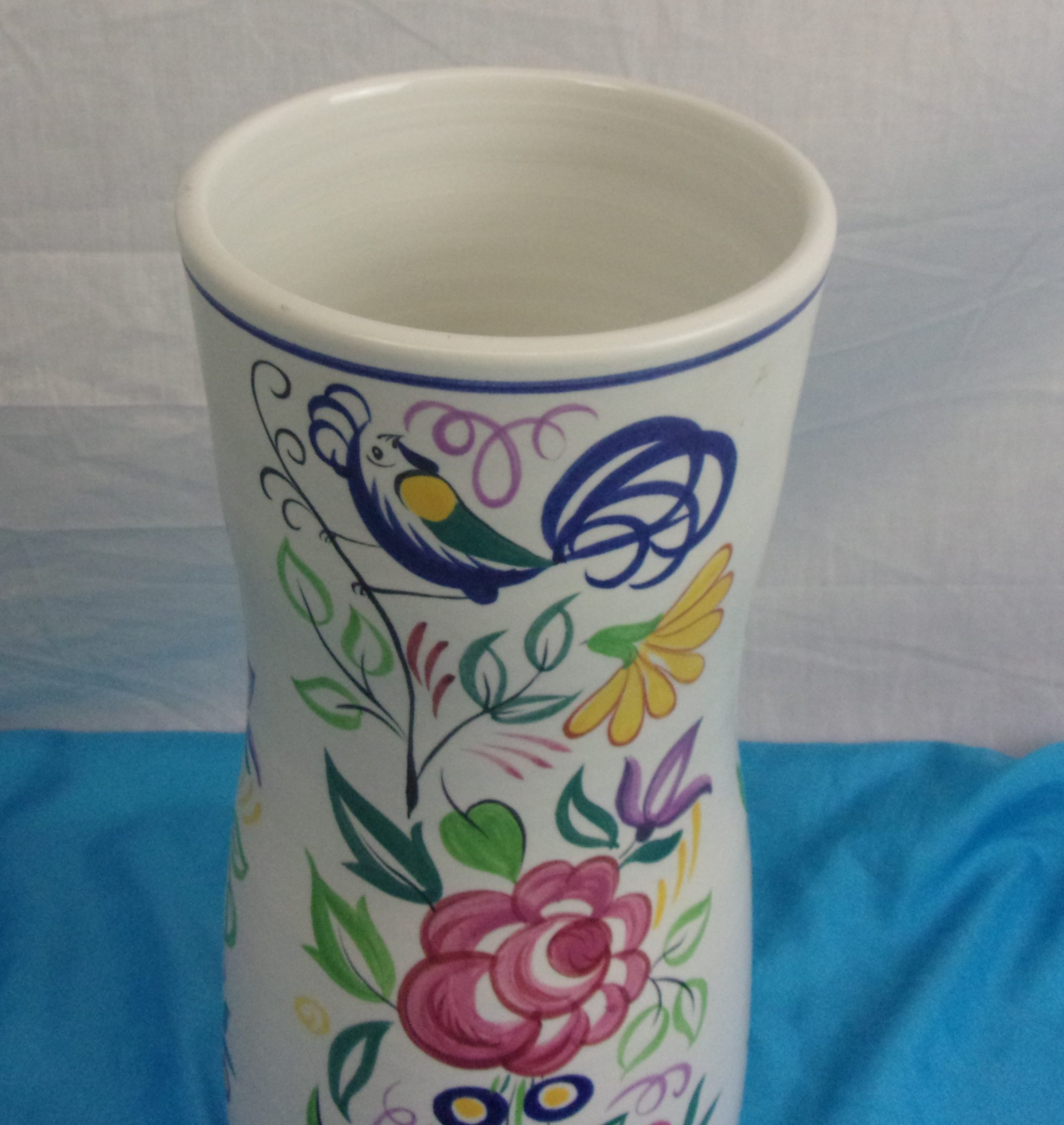 1930's Poole Pottery Art Deco Bird Vase - Image 6