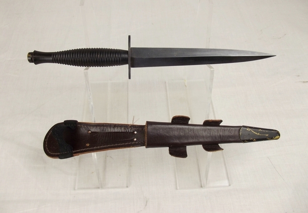 3rd Pattern Fairbairn Sykes Post-War Commercial Fighting Knife And Scabbard
