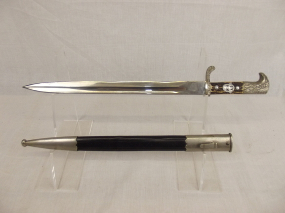 3rd Reich Municipal Police Bayonet And Scabbard By Anton Wingen