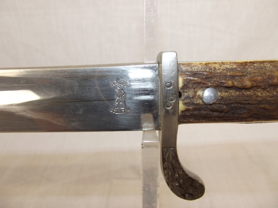 3rd Reich Municipal Police Bayonet And Scabbard By Anton Wingen - Image 11