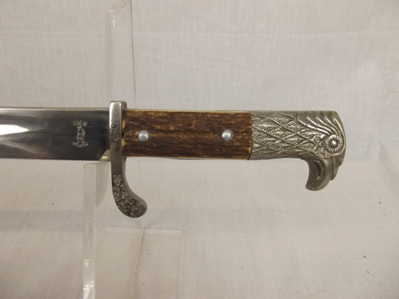 3rd Reich Municipal Police Bayonet And Scabbard By Anton Wingen - Image 10
