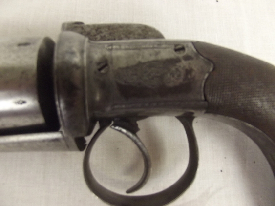 54-Bore Six Shot Percussion Transitional Revolver By Dougall Of Glasgow - Image 4