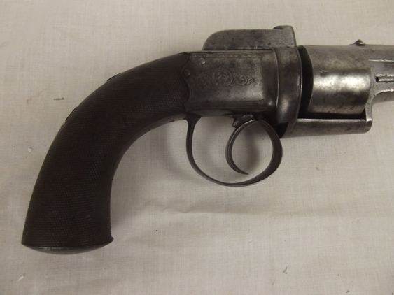54-Bore Six Shot Percussion Transitional Revolver By Dougall Of Glasgow - Image 6