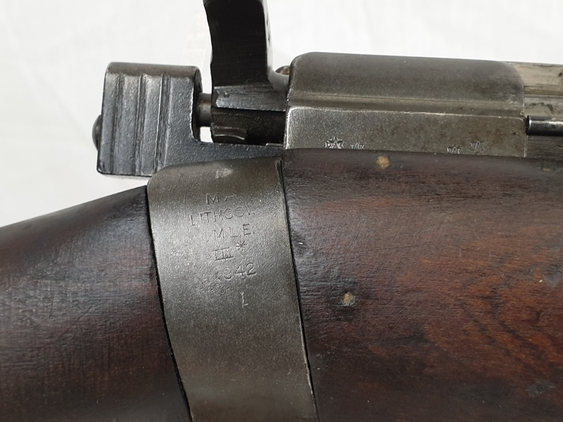 A Deactivated 1942 Dated Lee Enfield Mk III by Lithgow Bolt Action .303 - Image 13