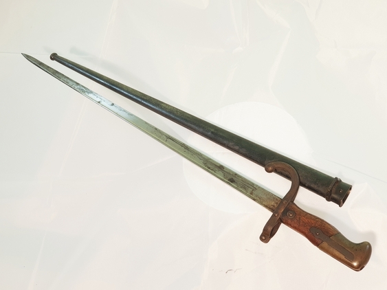A Fusil Gras Modèle 1874 Bayonet Dated 1876 Bayonets