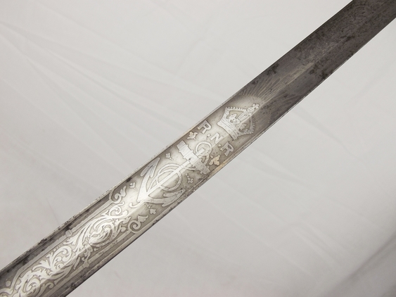 A Late-Victorian-Early Edwardian Royal Navy Reserve (RNR) 1827 Pattern Sword - Image 11