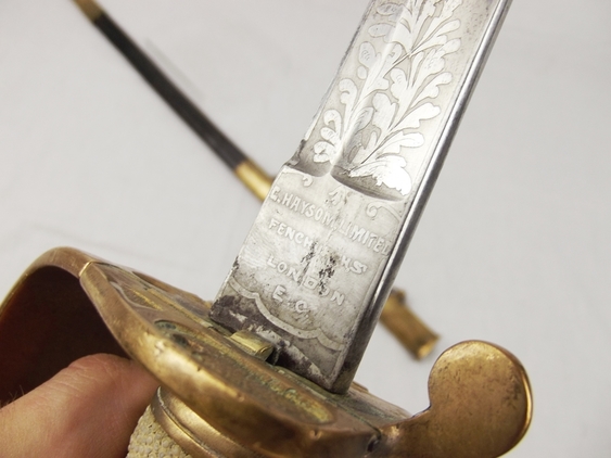 A Late-Victorian-Early Edwardian Royal Navy Reserve (RNR) 1827 Pattern Sword - Image 4