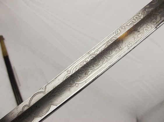 A Late-Victorian-Early Edwardian Royal Navy Reserve (RNR) 1827 Pattern Sword - Image 5