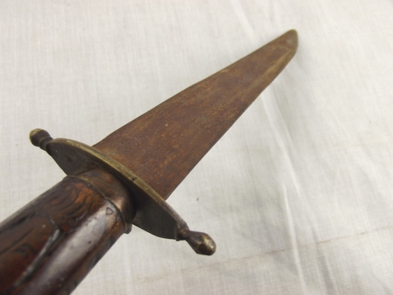 A Pair of Carved Wood Handle Stealth Knives - Image 3