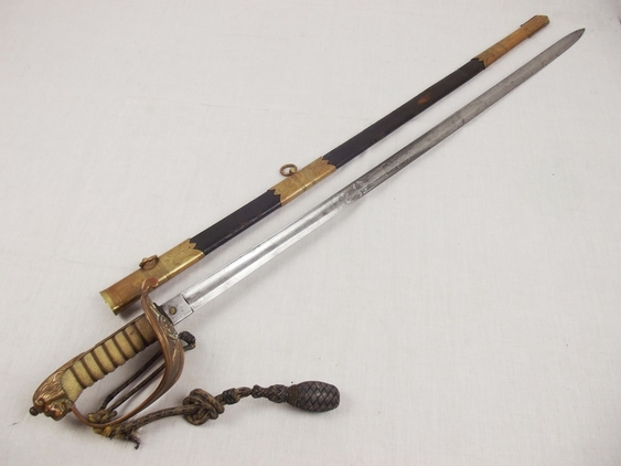 A Royal Navy Reserve (RNR) 1827 Pattern Sword And Scabbard