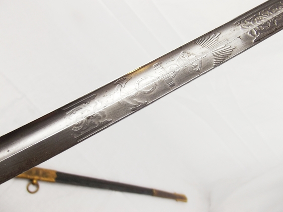 A Royal Navy Volunteer Reserve (RNVR) 1827 Pattern Sword and Scabbard - Image 16