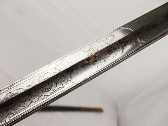 A Royal Navy Volunteer Reserve (RNVR) 1827 Pattern Sword and Scabbard - Image 17
