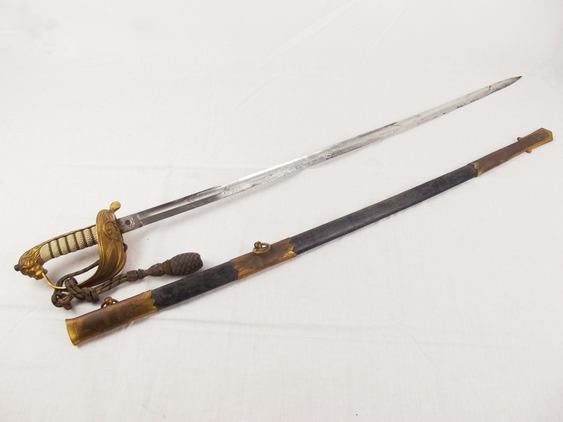A Royal Navy Volunteer Reserve (RNVR) 1827 Pattern Sword and Scabbard - Image 5