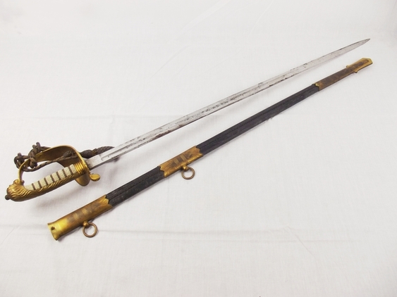 A Royal Navy Volunteer Reserve (RNVR) 1827 Pattern Sword and Scabbard