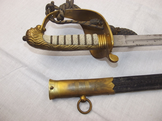 A Royal Navy Volunteer Reserve (RNVR) 1827 Pattern Sword and Scabbard - Image 11