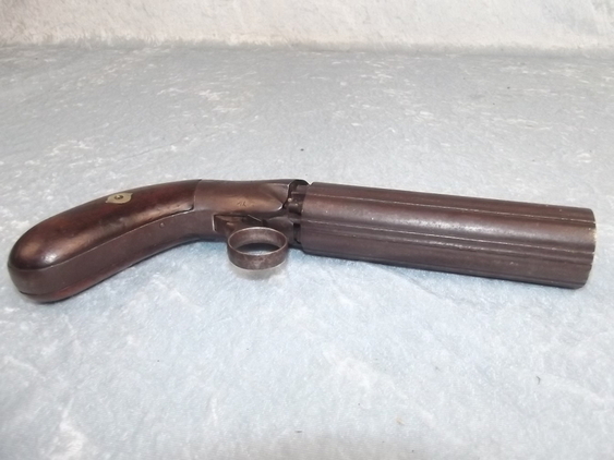 American Underlever Pepper Box Percussion Revolver - Image 8