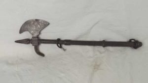 Antique Steel Battle Axe, Probably Turkish
