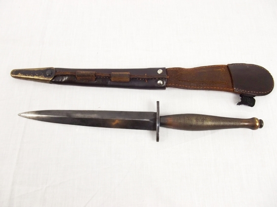 British 2nd Pattern Fairbairn Sykes Commando Dagger and Scabbard #1