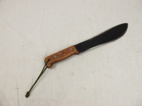 British Military Machete With Green Canvas Scabbard - Image 4