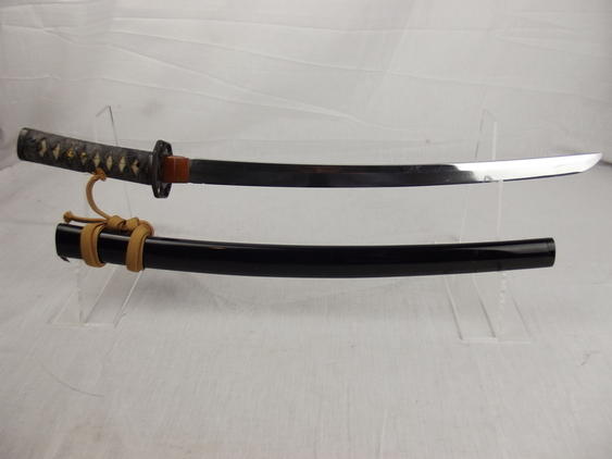 Circa 1380-1420 Japanese Wakizashi Sword and Scabbard