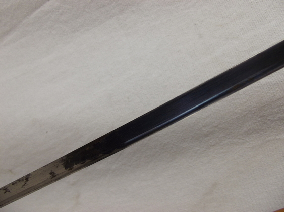 C1800 Blue And Gilt Sword Cane Marked To The Queens Royal Regiment - Image 2