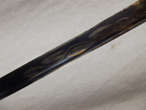 C1800 Blue And Gilt Sword Cane Marked To The Queens Royal Regiment - Image 7