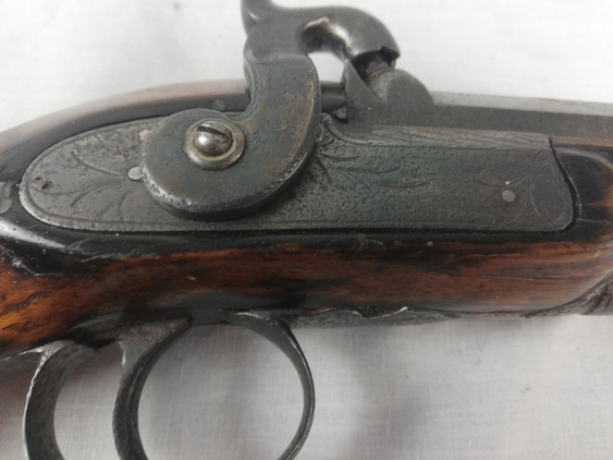 C1830-50 Rare London Made Musket Bore Manstopper Pistol - Image 2