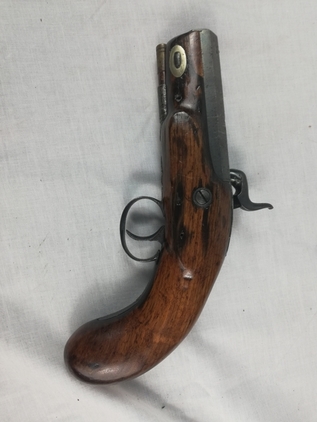 C1830-50 Rare London Made Musket Bore Manstopper Pistol - Image 5
