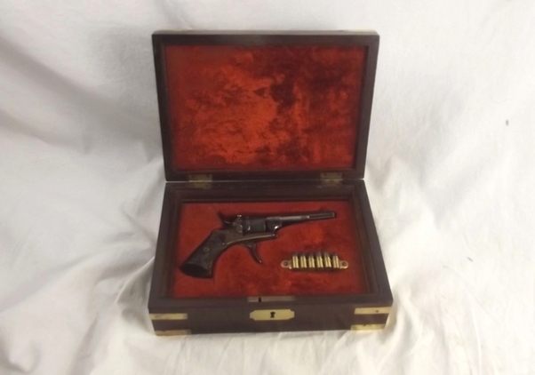 Cased Belgian Pinfire Revolver