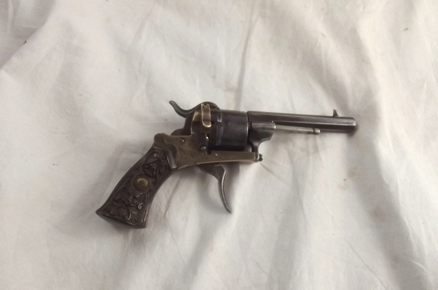 Cased Belgian Pinfire Revolver - Image 6