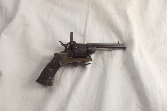 Cased Belgian Pinfire Revolver - Image 7