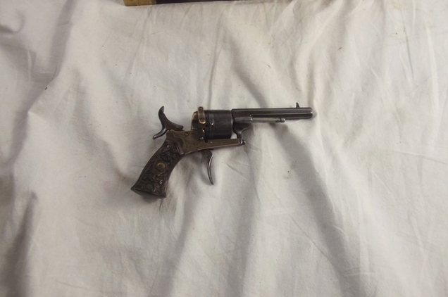 Cased Belgian Pinfire Revolver - Image 8