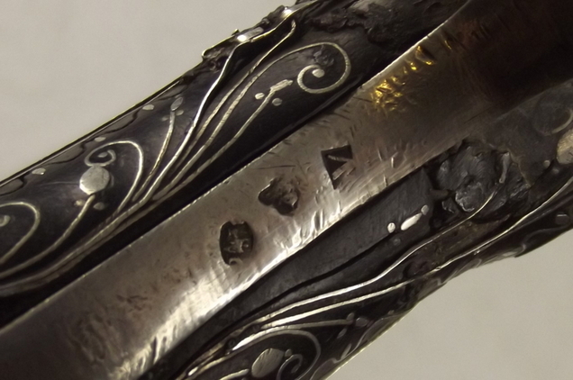 Circa 1800 Brace Of Silver Mounted Egyptian Flintlock Pistols - Image 8