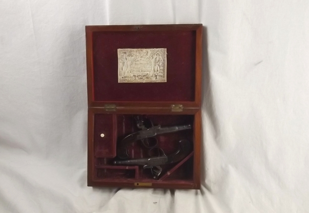 Circa 1800 Pair Flintlock Pocket Pistols By Richards - Image 5