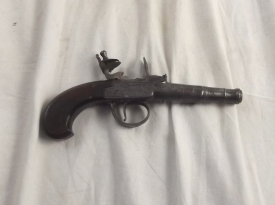 Circa 1800 Pair Flintlock Pocket Pistols By Richards - Image 8