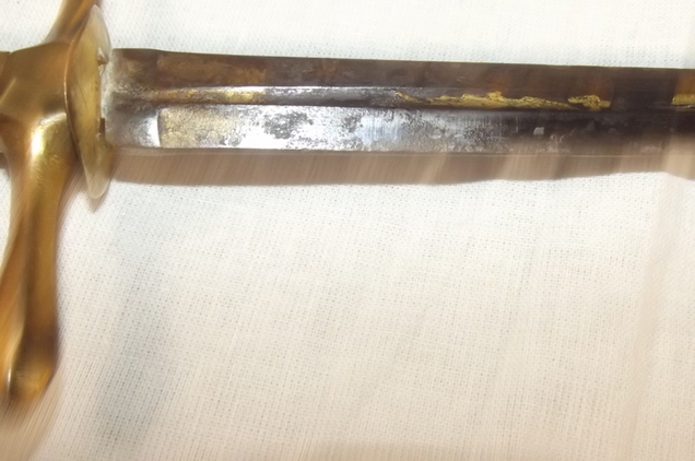 Circa 1810 British Naval Dirk With Blue And Gilt - Image 2